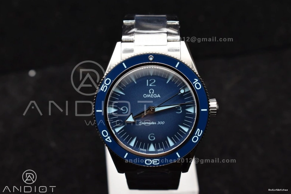 A8912 SS 1063 VSF Blue Super Dial Seamaster Edition 300 Clone Tailored 1:1 on Best Bracelet Heritage 0929